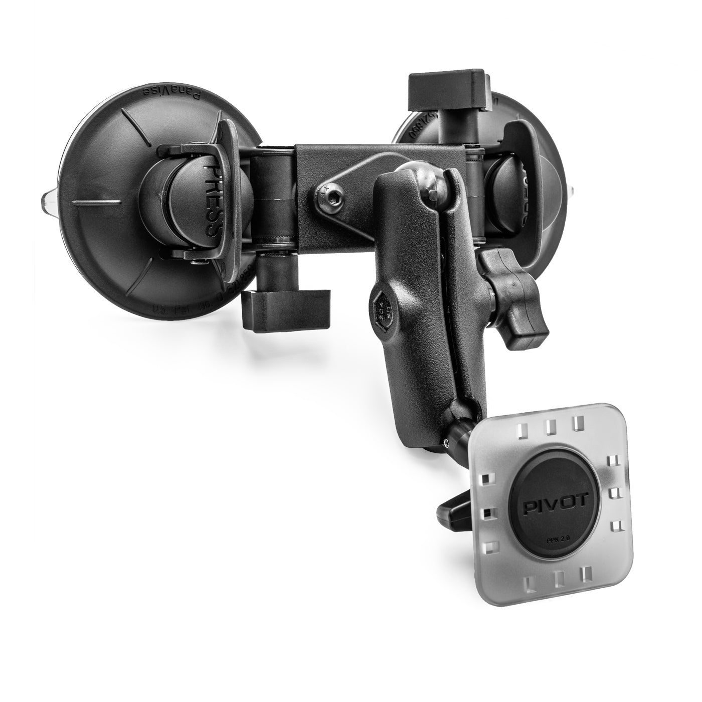 PIVOT PPK-D Dual Suction Heavy Duty Industrial Mount